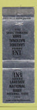Matchbook Cover - Lakeside National Bank Rockwall TX WEAR