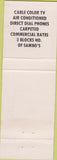 Matchbook Cover - Vista Motel Muskegon Heights MI