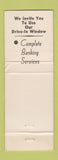 Matchbook Cover - West Columbia National Bank TX WORN