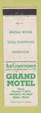 Matchbook Cover - Grand Motel Edna TX WEAR