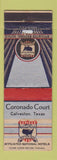 Matchbook Cover - Coronado Court Galveston TX