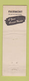 Matchbook Cover - Fairmont's Food Products Feed Giddings TX WEAR