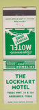 Matchbook Cover - Lockhart Motel Grosesbeck TX