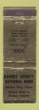 Matchbook Cover - Karnes County National Bank Karnes City TX WEAR 1951