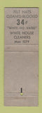 Matchbook Cover - White House Cleaners Denver Colorado WEAR