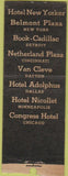 Matchbook Cover - National Hotel Ralph Ritz BOBTAIL WORN