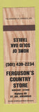 Matchbook Cover - Ferguson's Country Store St Joe AR