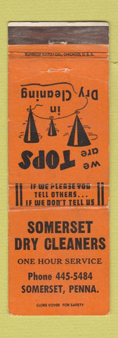 Matchbook Cover - Somerset Dry Cleaners Somerset PA WEAR