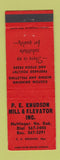 Matchbook Cover - PE Knudson Mill Elevator Hettinger ND