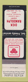 Matchbook Cover - State Farm Insurance Dick Randolph Fairbanks AK