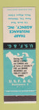 Matchbook Cover - Tharp Insurance Agency Ponca City OK