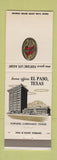 Matchbook Cover - Fortue Life Insurance El Paso TX
