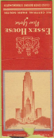 Matchbook Cover - Essex House New York City BOBTAIL
