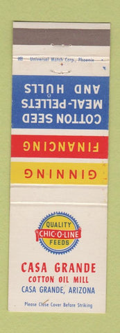 Matchbook Cover - Casa Grande Cotton Oil Mill AZ