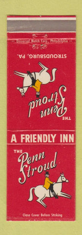 Matchbook Cover - Penn Stroud Inn Stroudsburg PA
