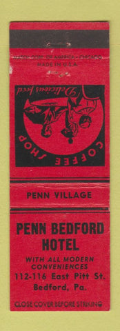 Matchbook Cover - Penn Bedford Hotel Bedford PA WEAR
