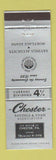 Matchbook Cover - Chester Savings and Loan Chester PA WEAR