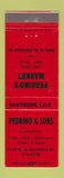 Matchbook Cover - Pedrino's Market Grocery Sash Door Glass Hawthorne CA RED