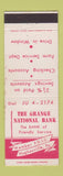 Matchbook Cover - Grange National Bank Hughesville PA WEAR