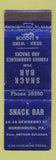 Matchbook Cover - Snack Bar Harrisburg PA WEAR