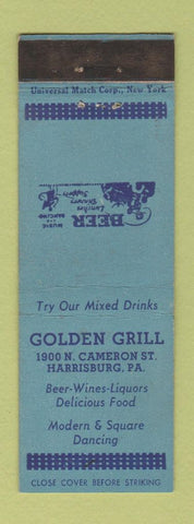 Matchbook Cover - Golden Grill Harrisburg PA WEAR