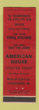 Matchbook Cover - American House Restaurant Stroudsburg PA