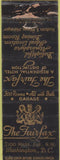 Matchbook Cover - The Fairfax Washington DC POOR
