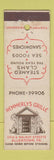 Matchbook Cover - Hemmerly's Grille Allentown PA