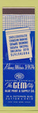 Matchbook Cover - Gem City Blue Print Supply Dayton OH