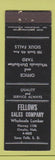 Matchbook Cover - Fellows Sales Company Lumber Sioux Falls SD MERCHANTS WEAR
