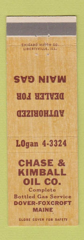Matchbook Cover - Chase and Kimball Oil Dover Foxcroft ME