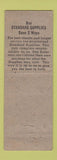 Matchbook Cover - Standard Fluid Duplicators Denver Colorado WEAR