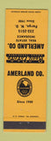 Matchbook Cover - Ameriland Real Estate Insurance Fargo ND