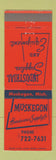 Matchbook Cover - Muskegon Hardware and Supply MI