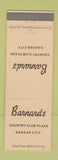 Matchbook Cover - Barnard's Kansas City MO