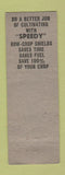 Matchbook Cover - Speedy Manufacturing Row Crop Shields Sioux Falls SD WORN