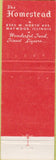 Matchbook Cover - The Homestead Maywood IL