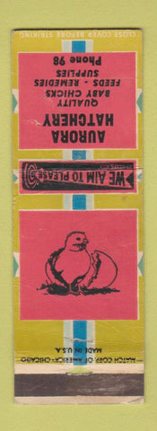 Matchbook Cover - Aurora Hatchery Chicks WORN