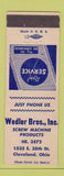 Matchbook Cover - Wedler Bros Screw Machine Products Cleveland OH