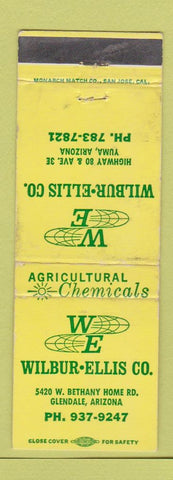 Matchbook Cover - Wilbur Ellis Agricultural Chemical Yuma AZ WEAR