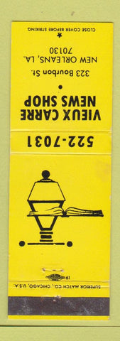 Matchbook Cover - Vieux Carre News Shop New Orleans LA