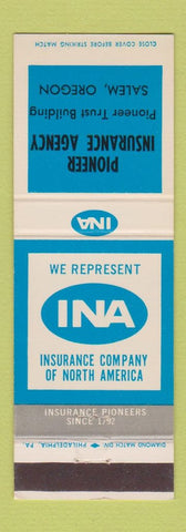 Matchbook Cover - Pioneer Insurance Agency Salem OR
