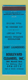 Matchbook Cover - Boulevard Cleaners
