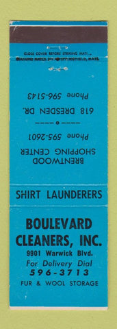 Matchbook Cover - Boulevard Cleaners