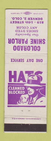 Matchbook Cover - Colorado Shine Parlor Denver Colorado shoes