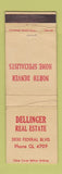Matchbook Cover - Dellinger Real Estate Denver Colorado WEAR
