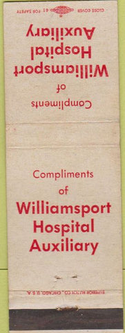 Matchbook Cover - Williamsport Hospital Auxiliary