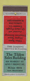 Matchbook Cover - Tilden Sales Building San Francisco CA