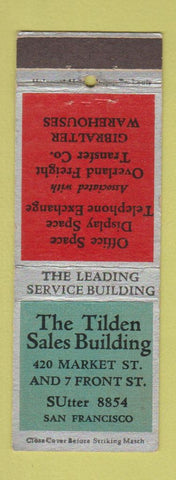 Matchbook Cover - Tilden Sales Building San Francisco CA