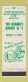 Matchbook Cover - LD Chase Lumber Denver Colorado
